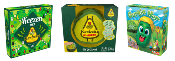 Vlnr.: Keezen met Kesbeke, Kesbeke Klapper, Gurkie Hup