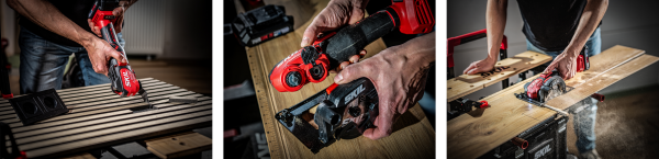 Foto: SKIL MULTI-TWIN™ met multitool- en cirkelzaagfunctie