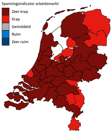Arbeidsmarkt voor technische beroepen zeer krap in heel Nederland, 3e kwartaal 2025
