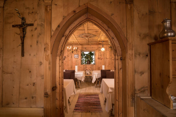 Walking through dining room