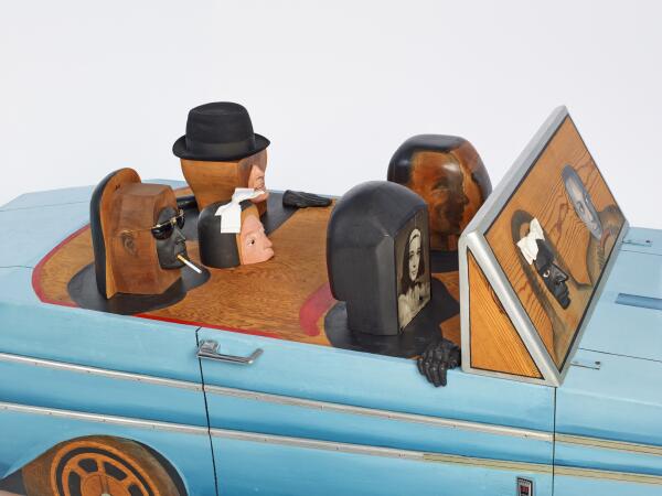 Marisol, The Car, 1964. Collection Museum Boijmans Van Beuningen, Rotterdam. Photography Jannes Linders. co Pictoright Amsterdam 2026.